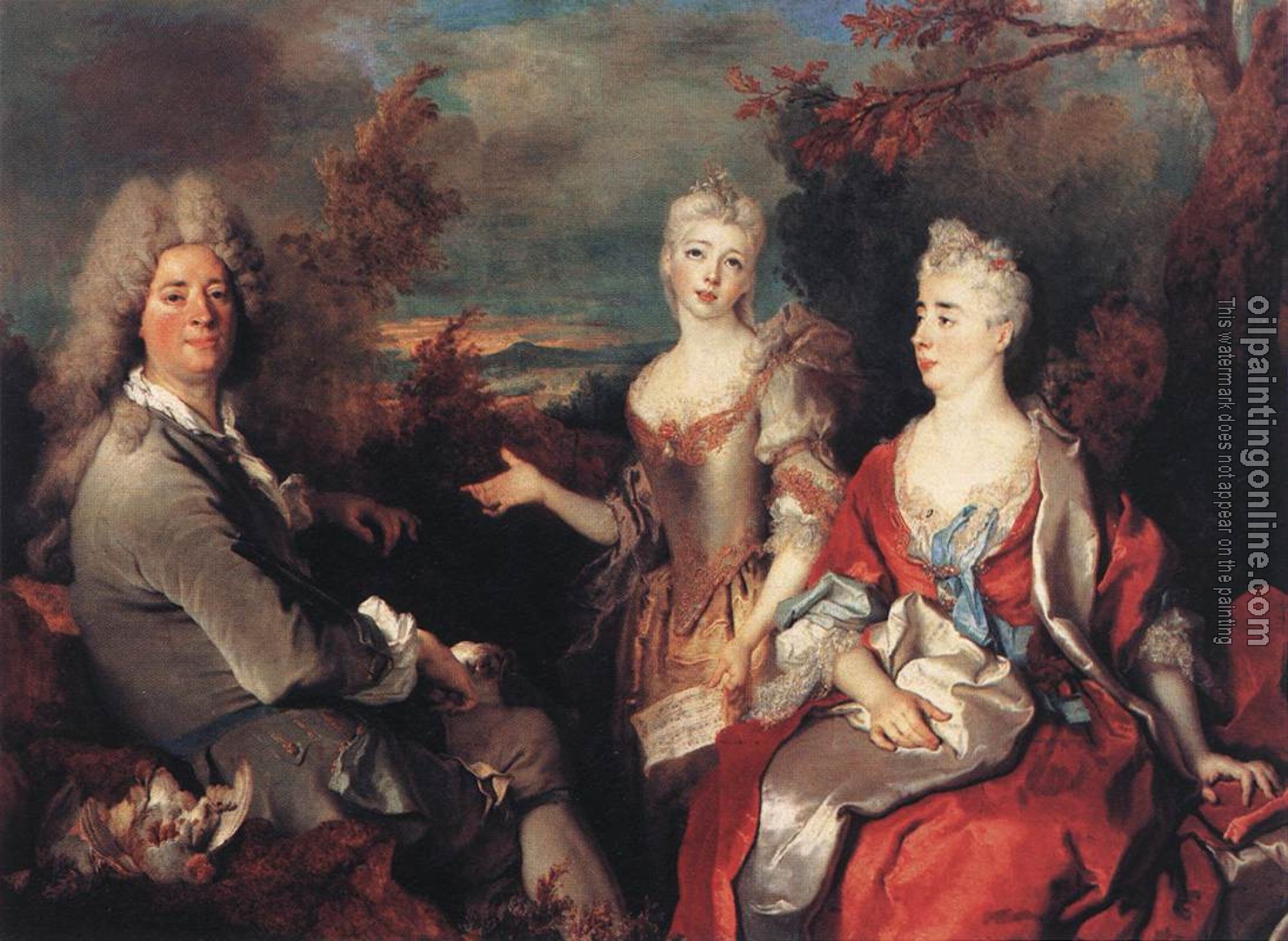 Largilliere, Nicolas de - The Artist and his Family